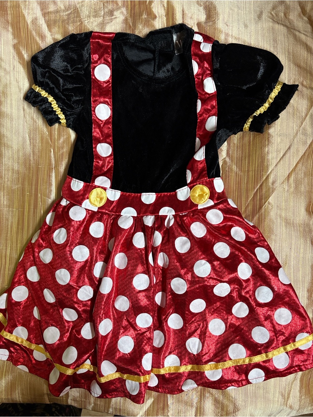 Disney Red & Black Polka Dot Classic Minnie Mouse Costume Dress